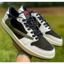 Load image into Gallery viewer, Travis Scott Jordan 1 Low Olive