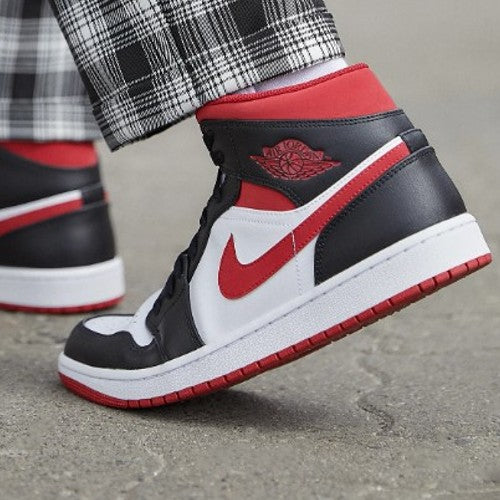 Jordan 1 Mid Gym Red Black White