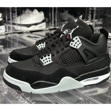 Load image into Gallery viewer, Jordan 4 Black Canvas
